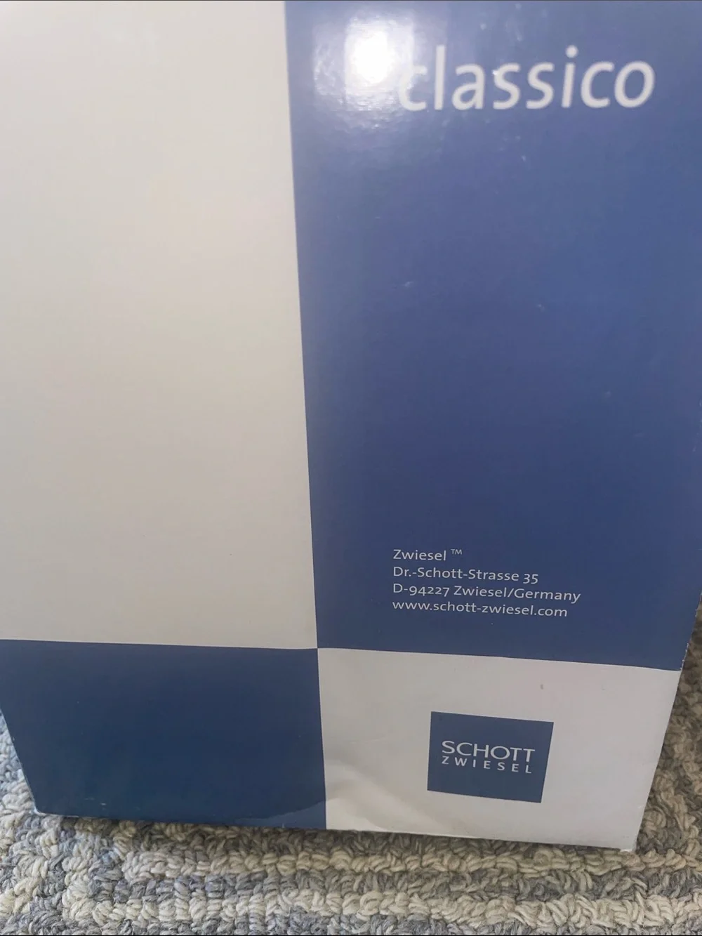 Schott Zwiesel Traditional handmade Classico Decanter (new but box looks snagged
